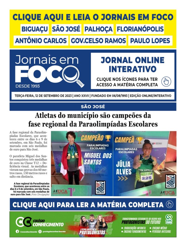 Atletas do município são campeões da fase regional da Paraolimpíadas Escolares