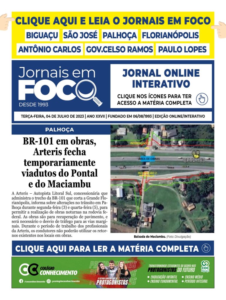 BR-101 em obras, Arteris fecha temporariamente viadutos do Pontal e do Maciambu
