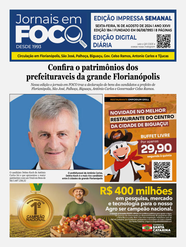 Confira o patrimônios dos prefeituraveis da grande Florianópolis