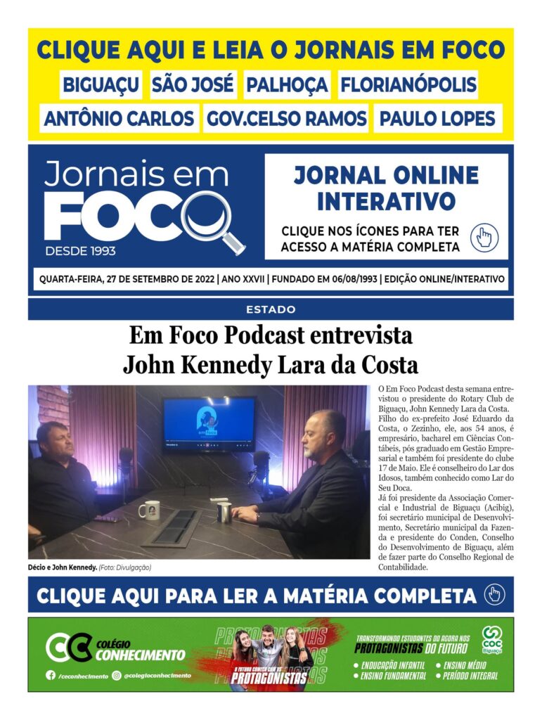 Em Foco Podcast entrevista John Kennedy Lara da Costa