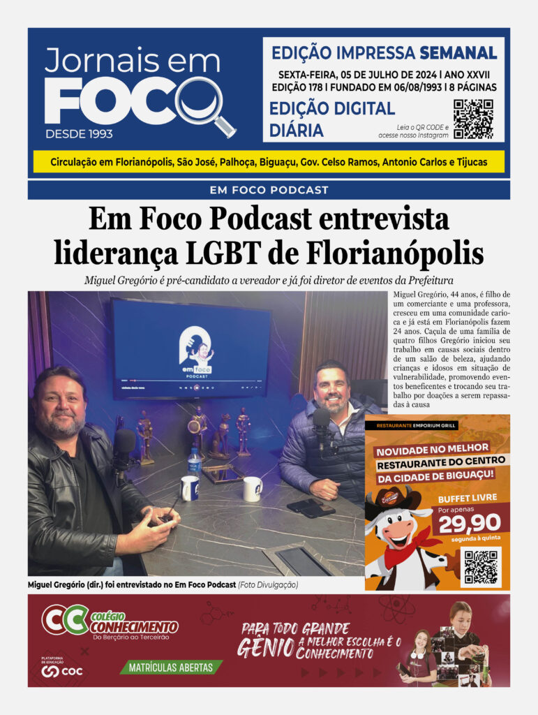 Em Foco Podcast entrevista liderança LGBT de Florianópolis