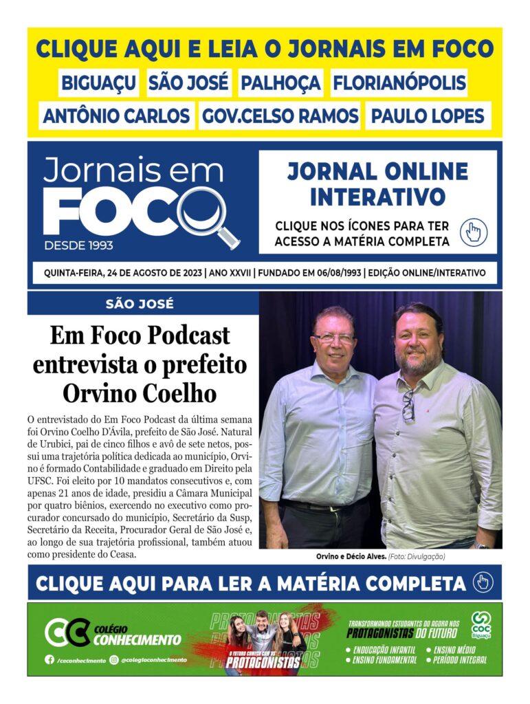 Em Foco Podcast entrevista o prefeito Orvino Coelho