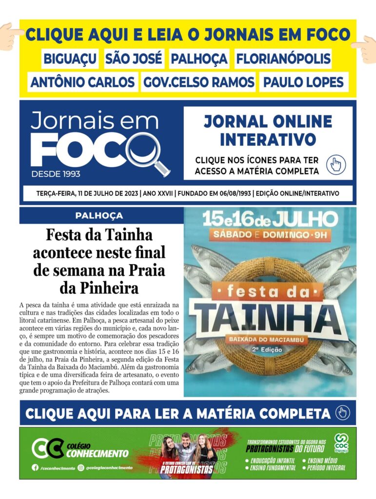 Festa da Tainha acontece neste final de semana na Praia da Pinheira