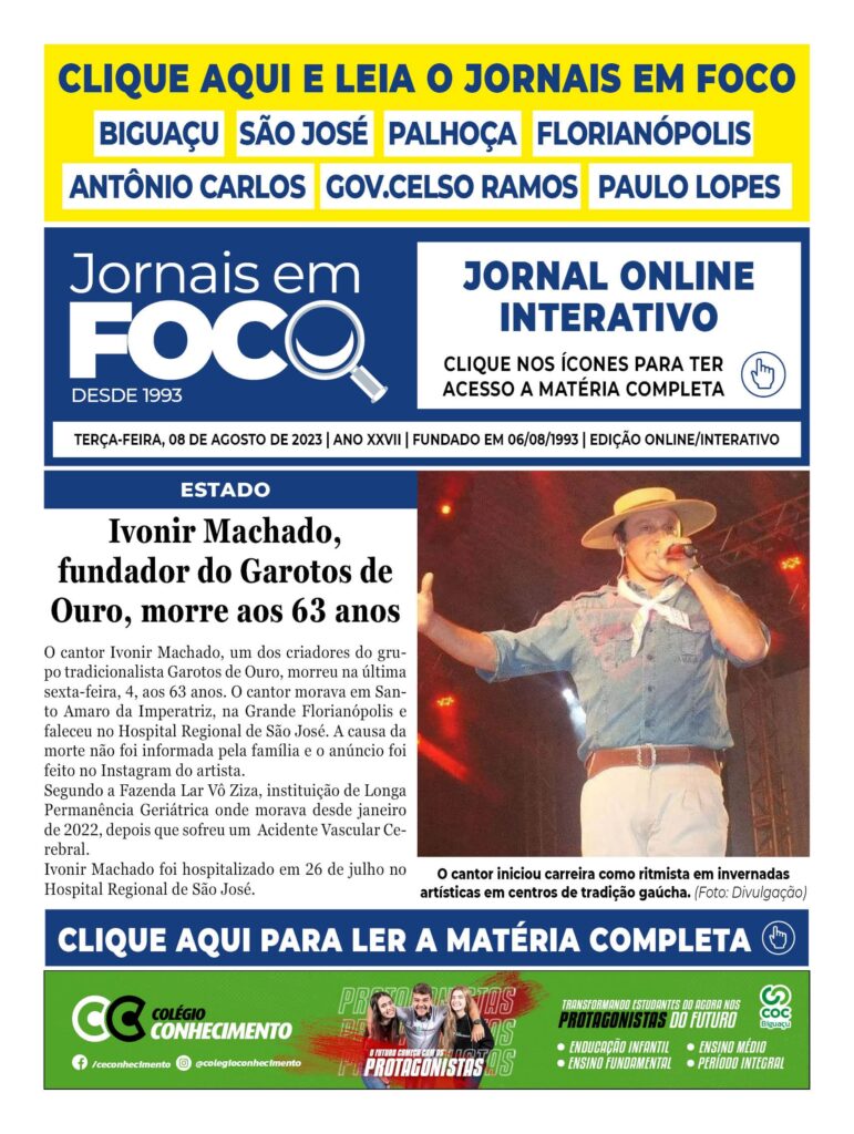 Ivonir Machado, fundador do Garotos de Ouro, morre aos 63 anos
