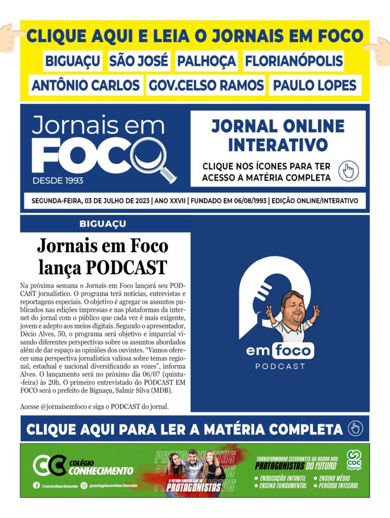 Jornais em Foco lança PODCAST