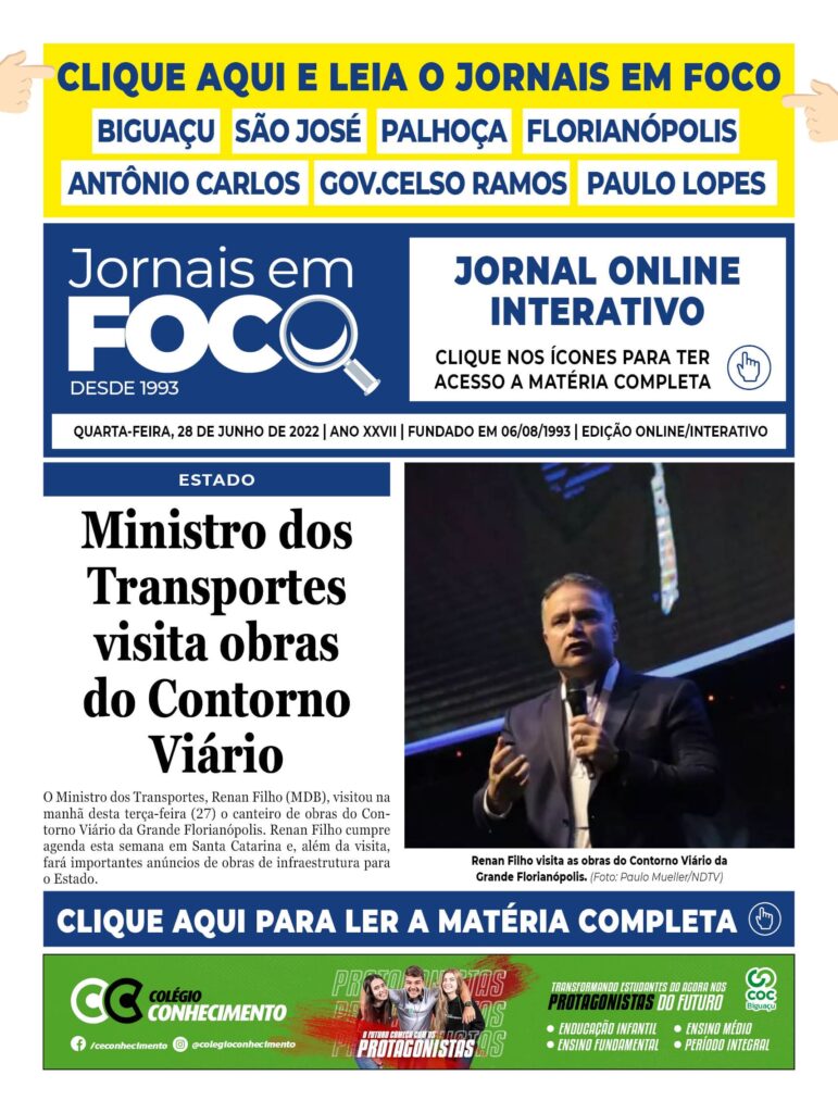 Ministro dos Transportes visita obras do Contorno Viário