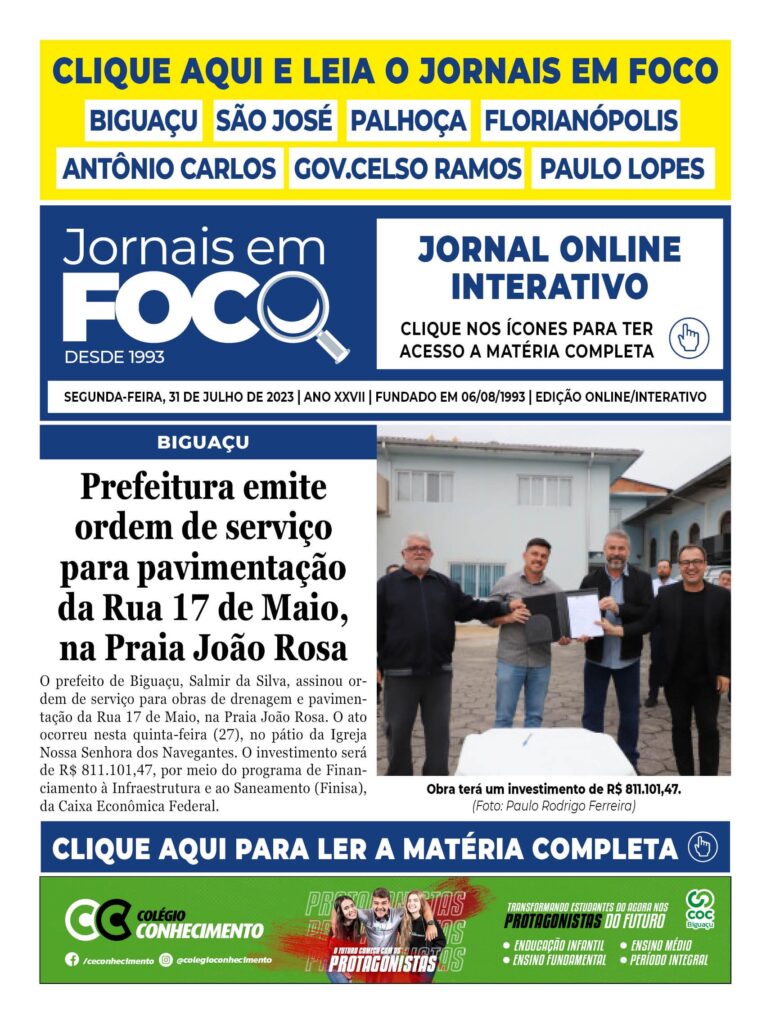 Prefeitura emite ordem de serviço para pavimentação da Rua 17 de Maio, na Praia João Rosa