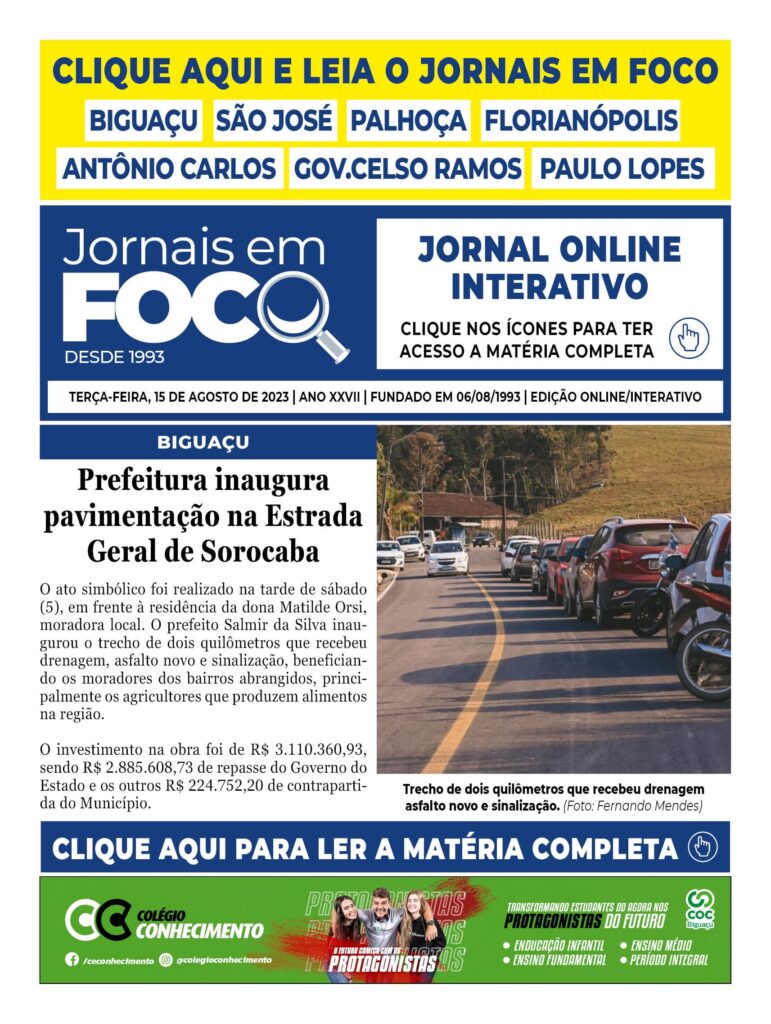 Prefeitura inaugura pavimentação na Estrada Geral de Sorocaba