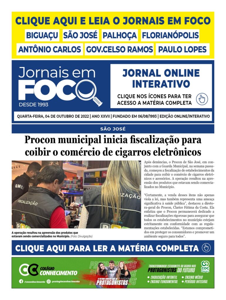 Procon municipal inicia fiscalização para coibir o comércio de cigarros eletrônicos