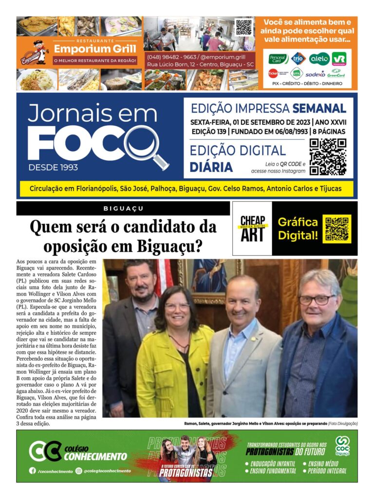 Quem será o candidato da oposição em Biguaçu?