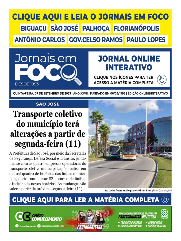 Transporte coletivo do município terá alterações a partir de segunda-feira (11)