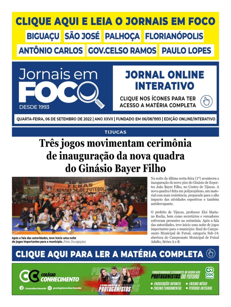 Três jogos movimentam cerimônia de inauguração da nova quadra do Ginásio Bayer Filho